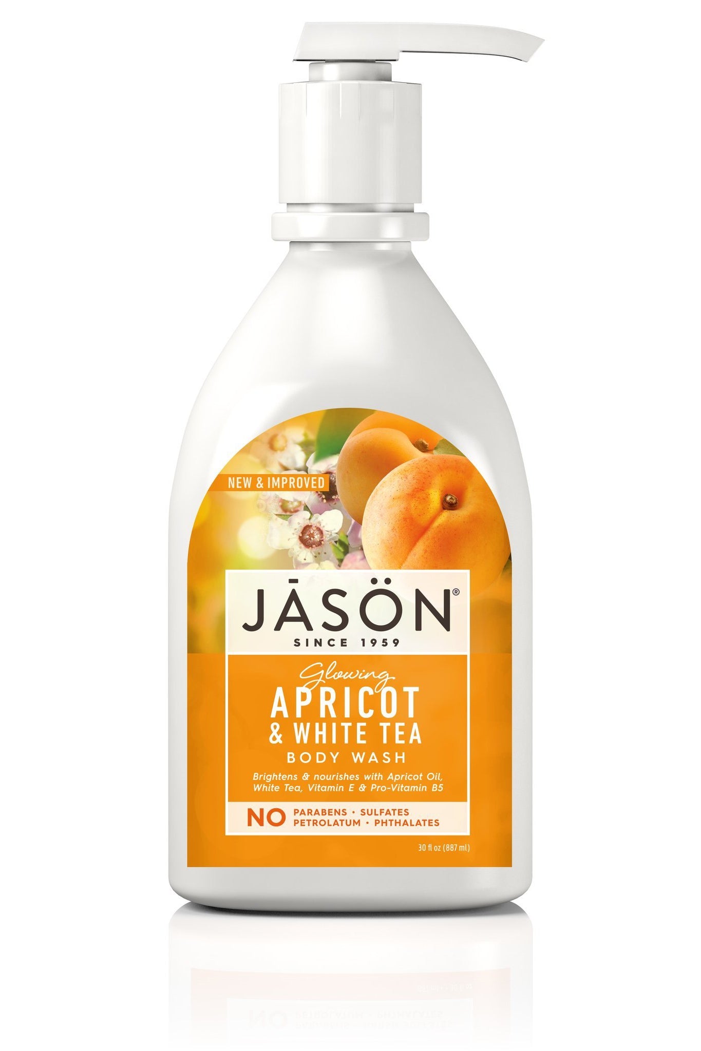 Jason Glowing Apricot & White Tea Body Wash 887ml