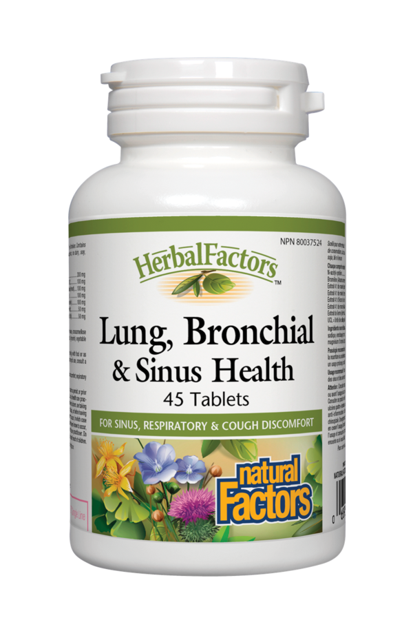 Natural Factors Lung, Bronchial & Sinus Health 45s