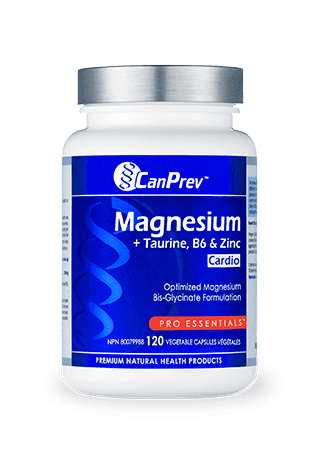 CanPrev Magnesium + Taurine, B6 & Zinc for Cardio 120s
