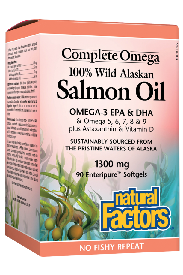 Natural Factors Wild Salmon Oil 90s