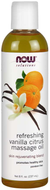 NOW Refreshing Vanilla Citrus Massage Oil 237ml