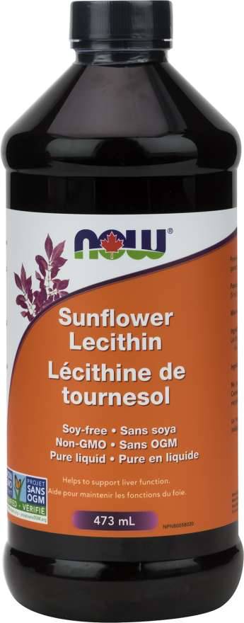 NOW Sunflower Liquid Lecithin 473ml