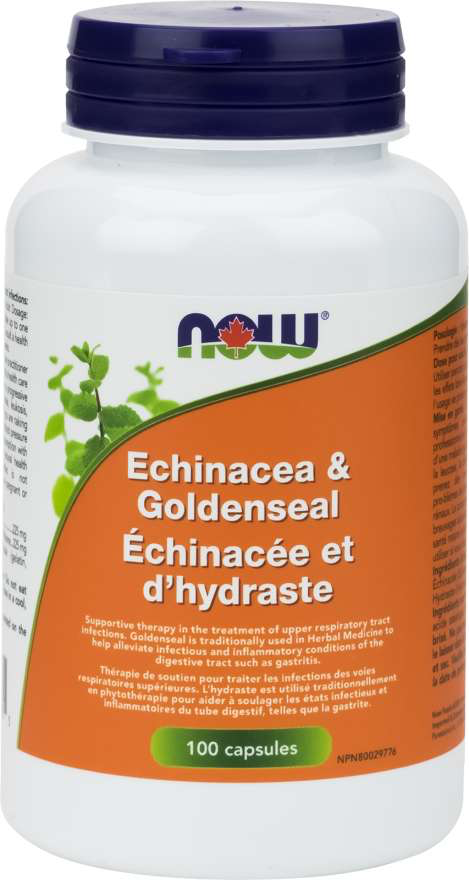 NOW Echinacea & Goldenseal Root 225/225mg 100s