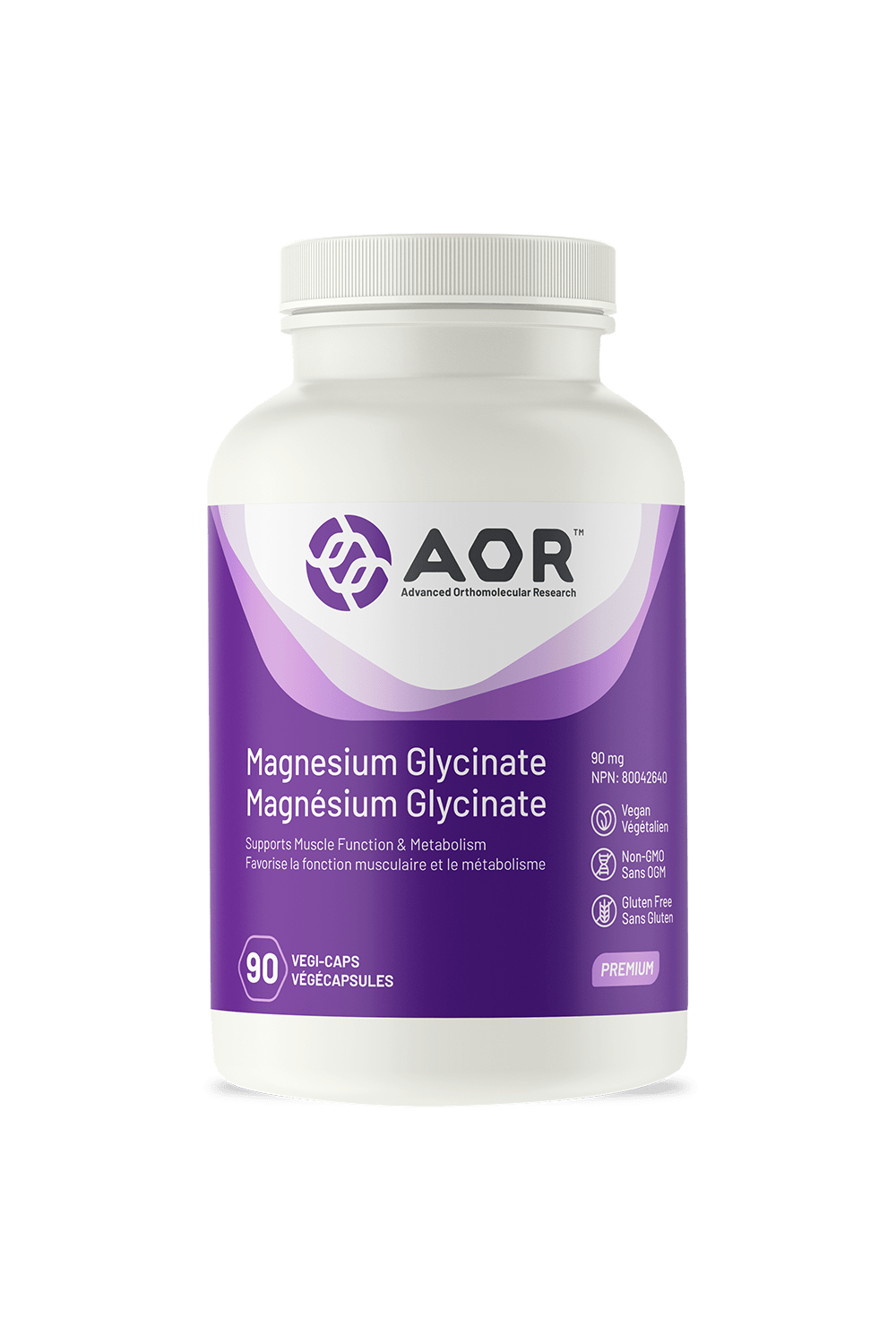 AOR Magnesium Glycinate 90s