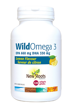 New Roots Wild Omega 3 660:330 Lemon 120s