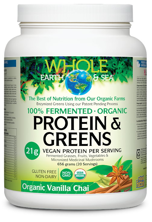 Whole Earth & Sea Fermented Organic Protein & Greens Organic Tropical 660g