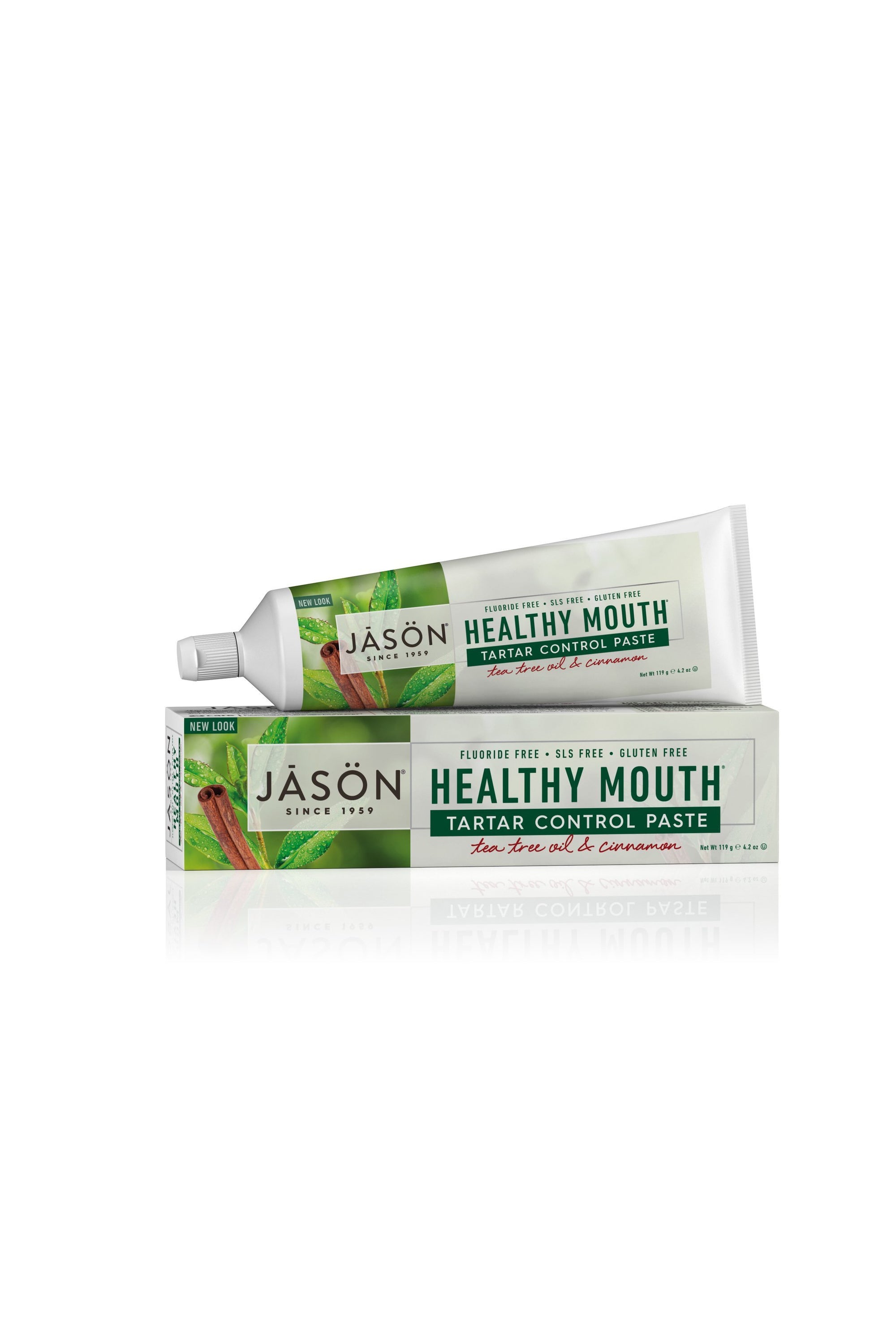Jason Healthy Mouth® Tartar Control Paste Tea Tree Oil & Cinnamon 119g