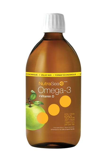 NutraSea+D Omega-3 1250mg Apple Flavour 500ml