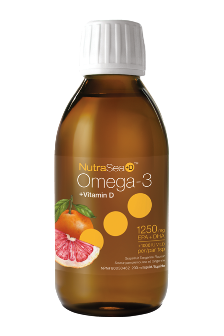 NutraSea+D Omega-3 1250 mg Grapefruit Tangerine Flavour 200ml