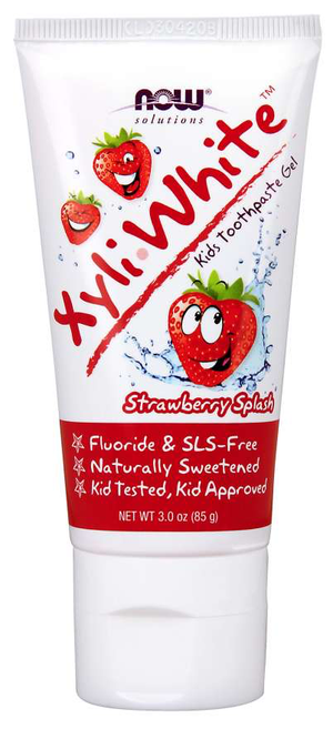 NOW XyliWhite Kids Toothpaste Gel - Strawberry Splash 85g