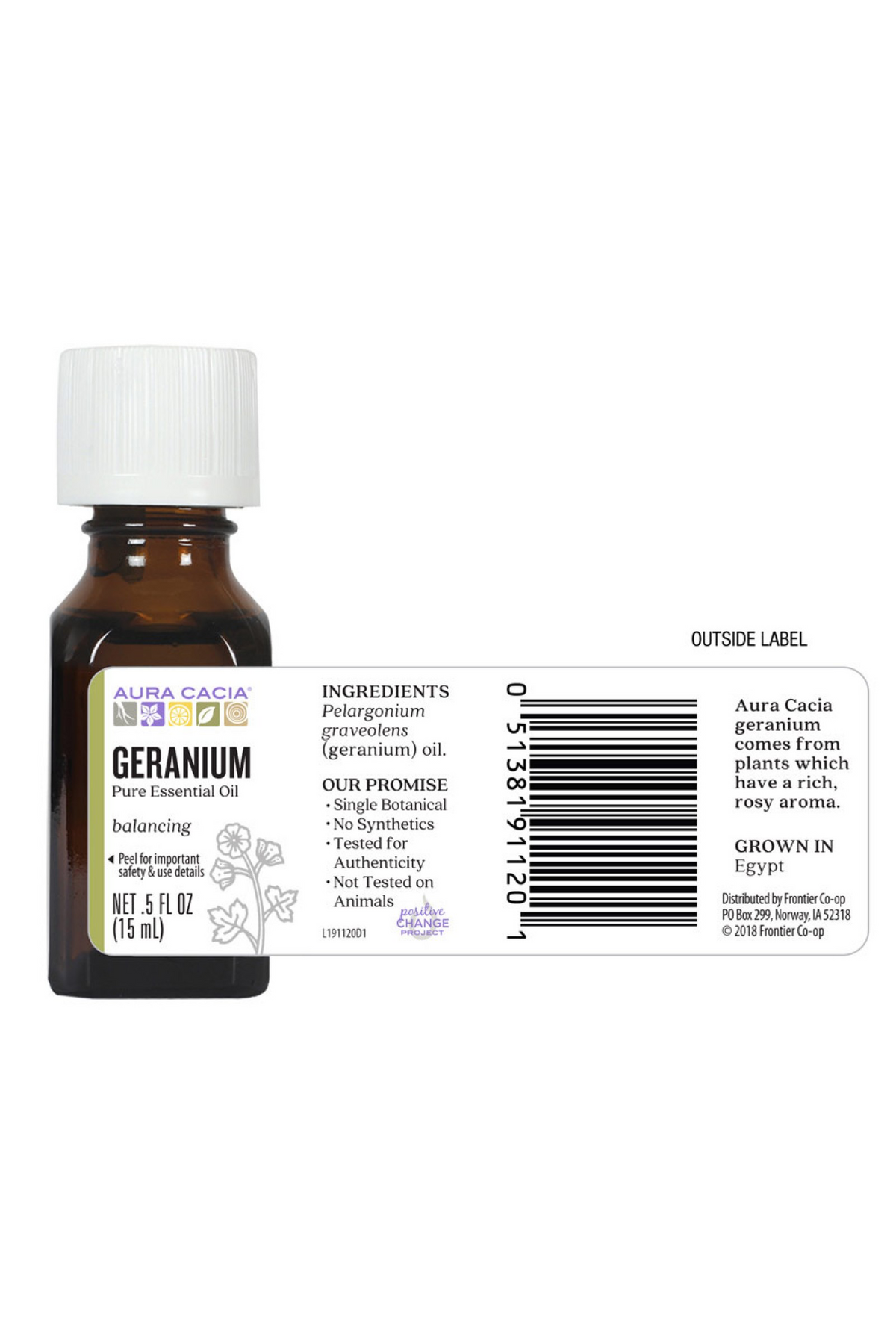 Aura Cacia Geranium Oil 15ml