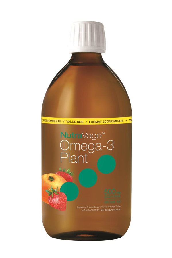 NutraVege Omega-3 Plant Based Strawberry Orange 500ml