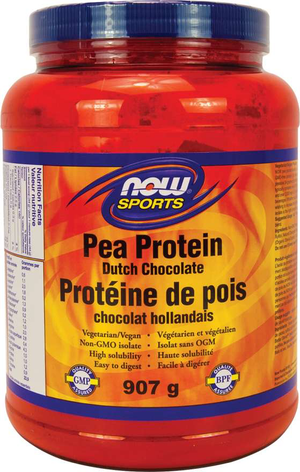 NOW Sports Pea Protein Dutch Chocolate Flavour 907g