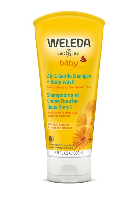 Weleda Baby 2-in-1 Gentle Shampoo + Body Wash - Calendula 200ml