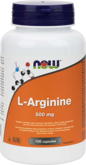 NOW L-Arginine 500mg 100s