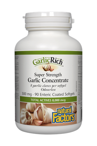 Natural Factors GarlicRich Super Strength Garlic Concentrate 500 mg 90s