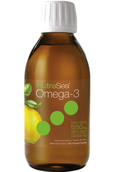 NutraSea Omega-3 1250 mg Lemon Flavour 200ml