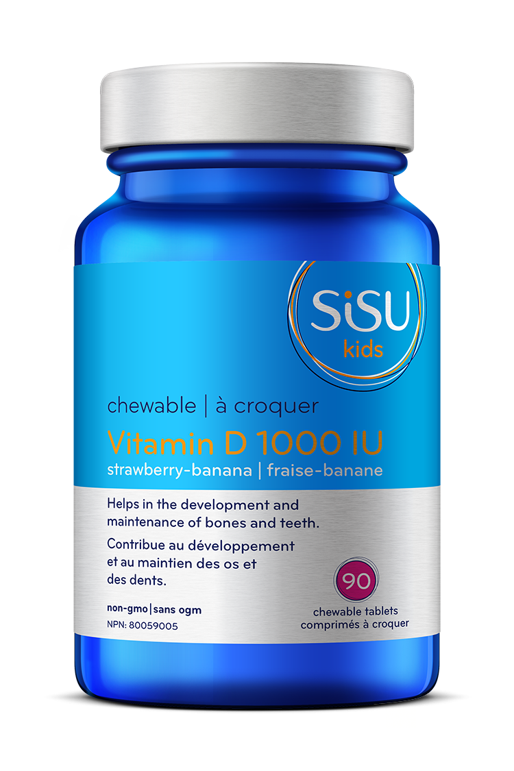 SiSU Kid's Vitamin D Chewable Banana Strawberry Flavour 90s