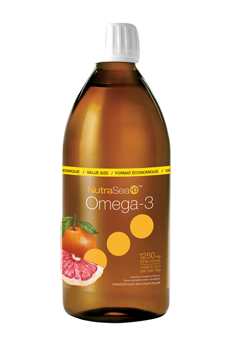 NutraSea+D Omega-3 Grapefruit Tangerine Flavour 500ml