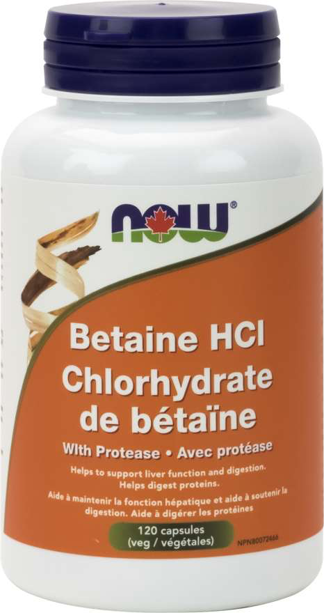 NOW Betaine HCI 10g 120s