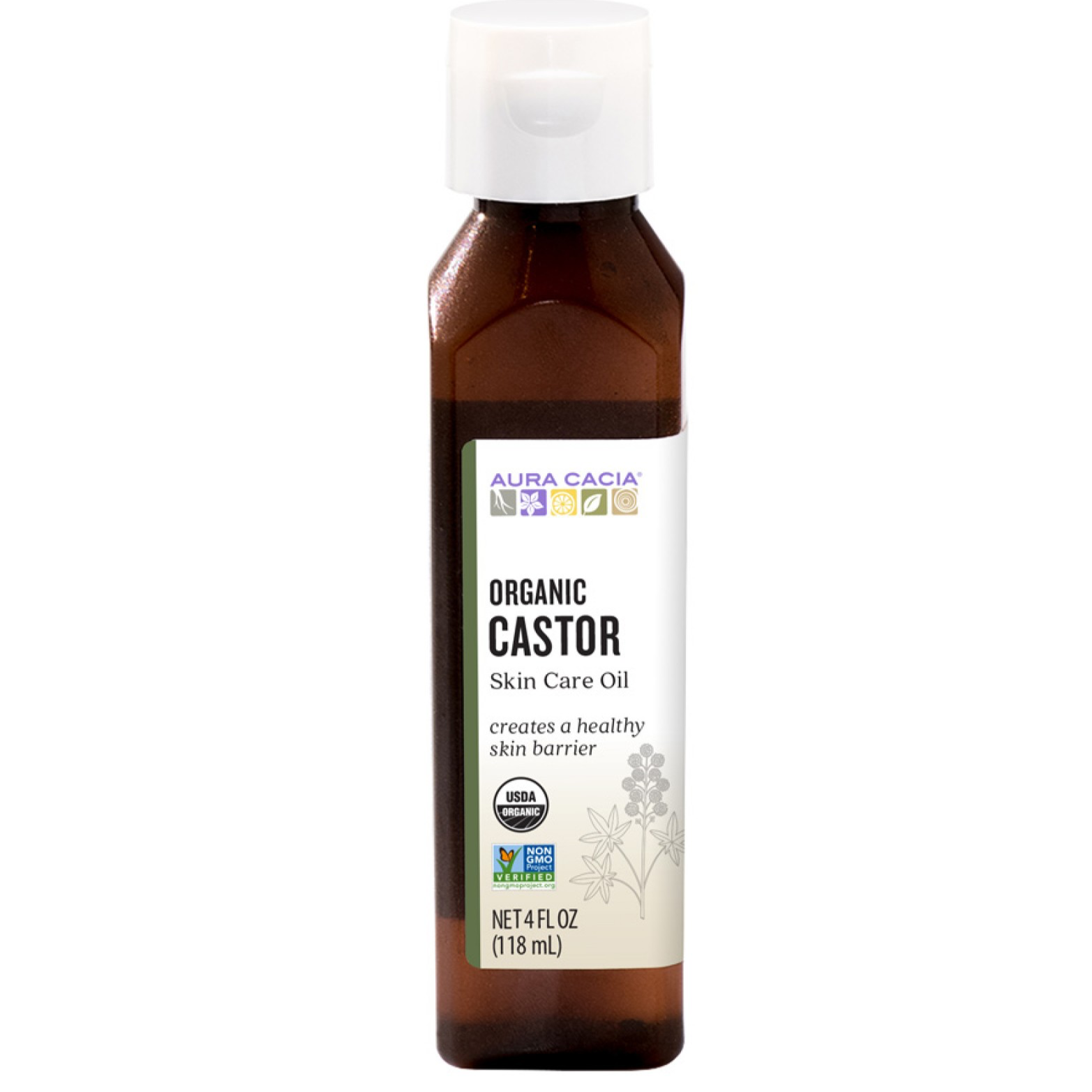 Aura Cacia Castor Oil 118ml