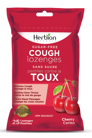 Herbion Cough Lozenge Sugar Free Cherry 25s