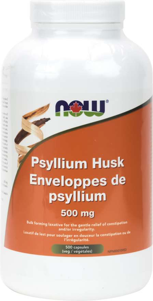 NOW Psyllium Husk 500mg 500s