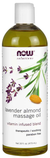 NOW Lavender Almond Massage Oil 473ml