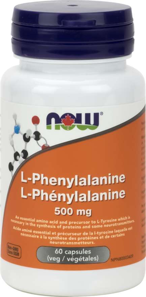 NOW L-Phenylalanine 500mg 60s