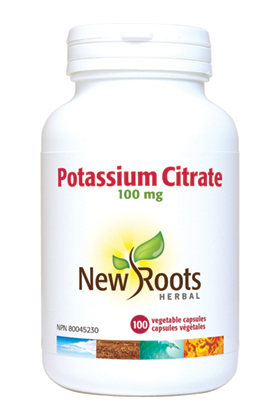 New Roots Potassium Citrate 100mg 100s
