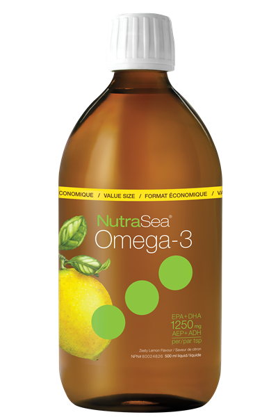 NutraSea Omega-3 1250 mg Lemon Flavour 500ml