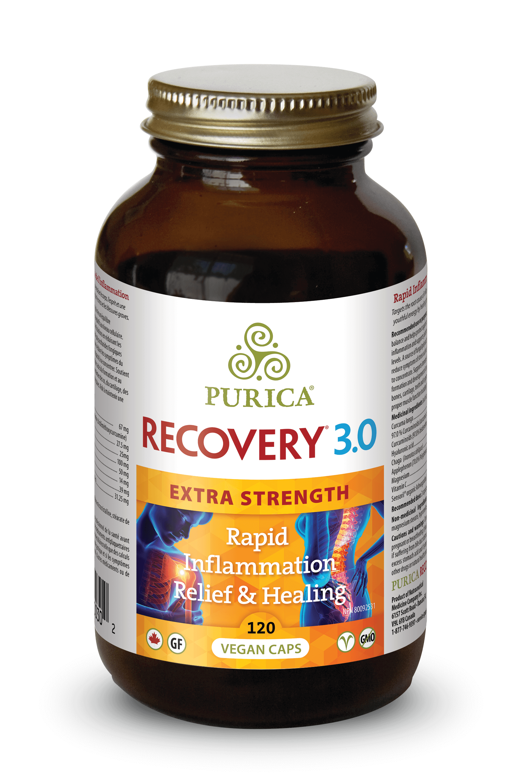 Purica Recovery 3.0 Extra Strength 120s