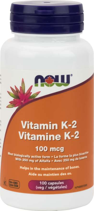 NOW Vitamin K2 100mcg 100s