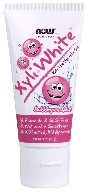 NOW XyliWhite Kids Toothpaste Gel - Bubblegum Splash 85g
