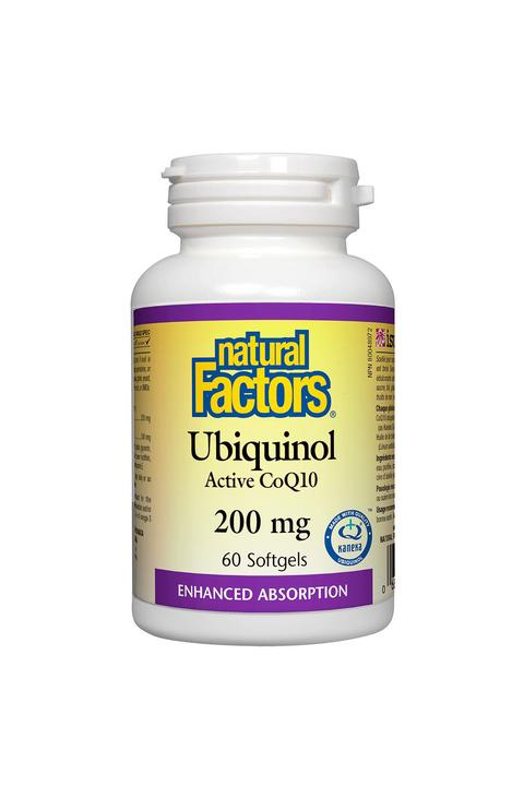 Natural Factors Ubiquinol Active CoQ10 200mg 60s