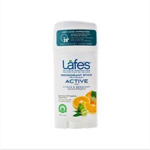 Lafe's Deodorant Stick - Active (Citrus + Bergamot) 63g