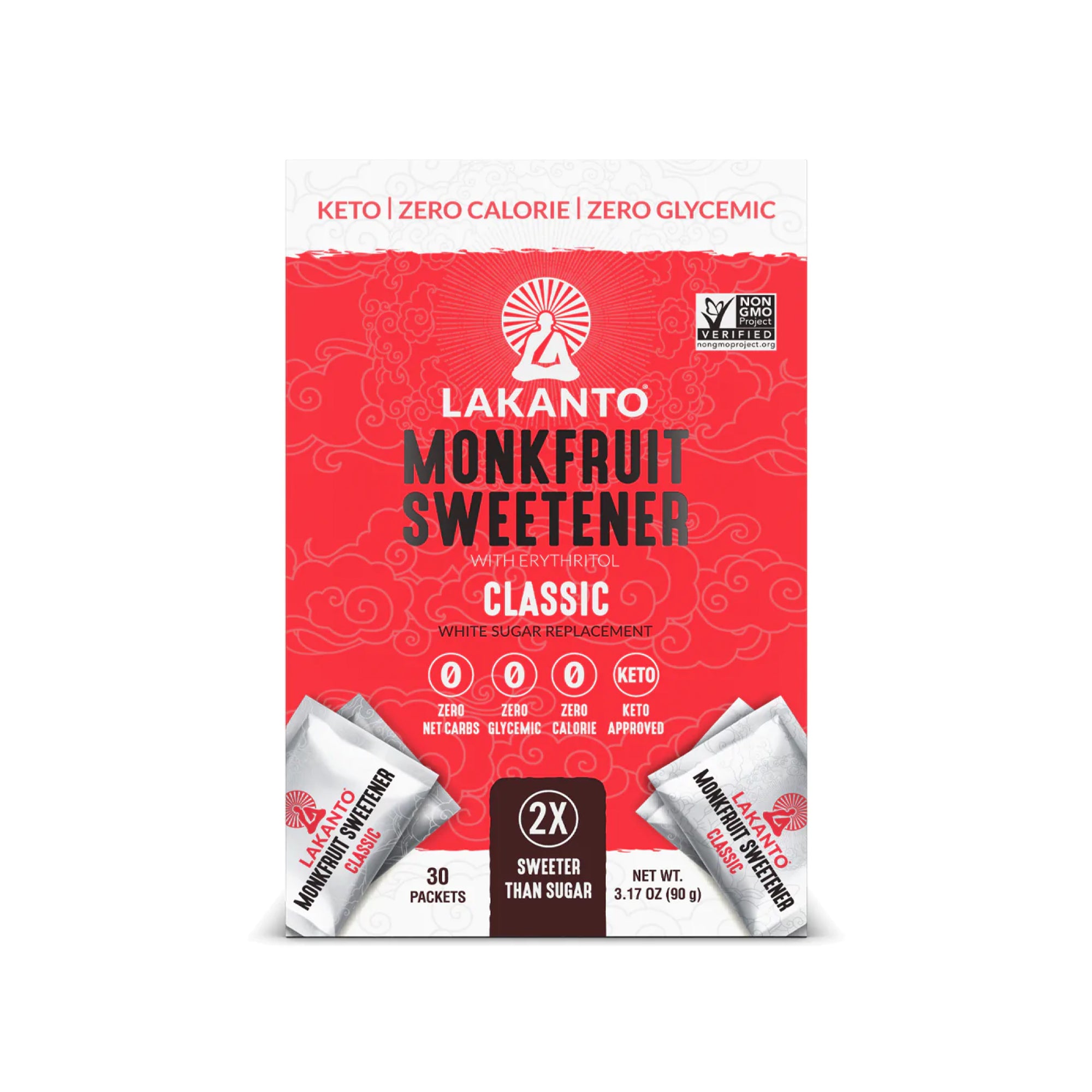 Lakanto Classic Monkfruit Sweetener Packets 30ct