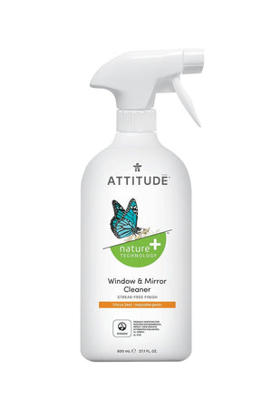 Attitude Nature+ Window & Mirror Cleaner - Citrus Zest 800ml