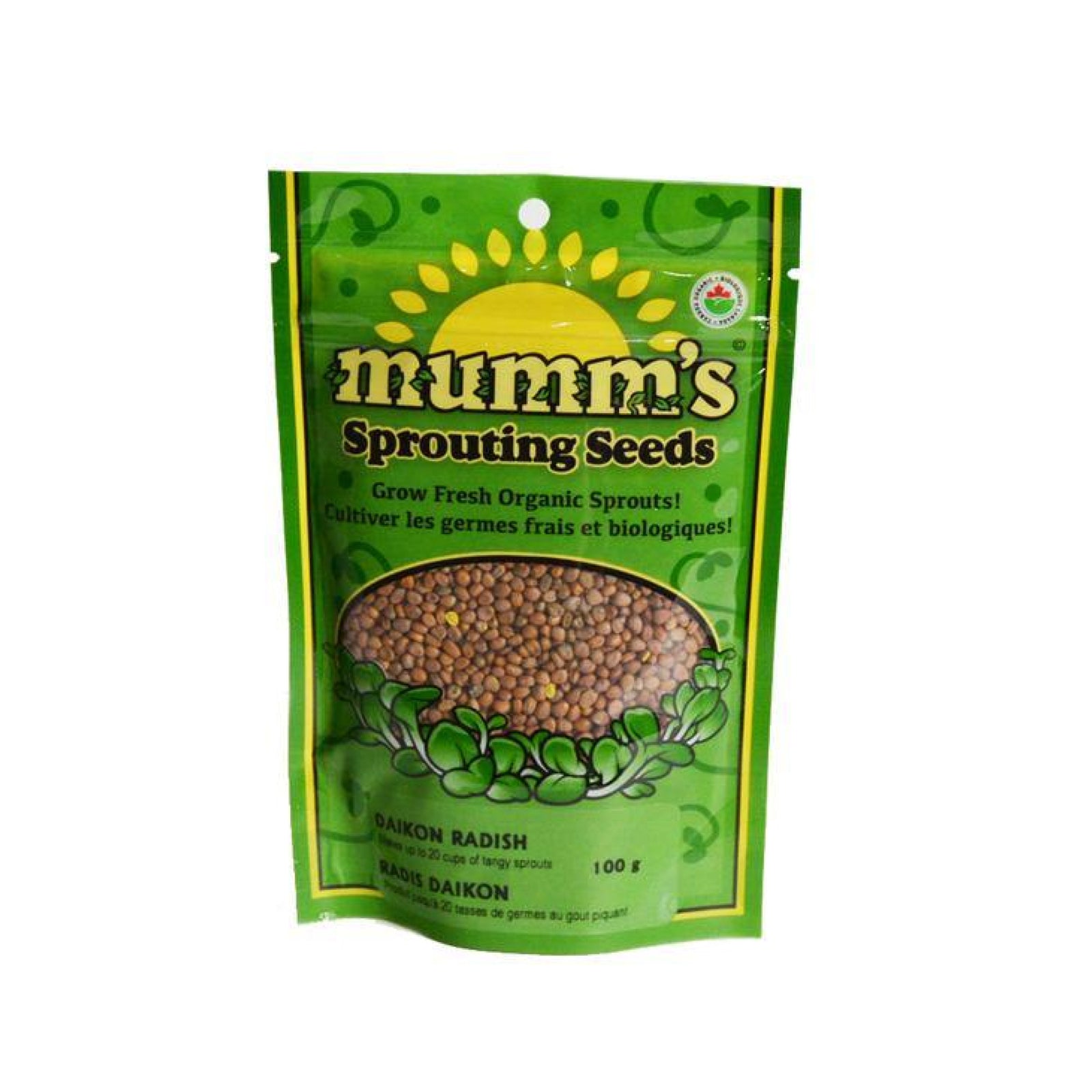 Mumm's Sprouting Daikon Radish Seeds 100g