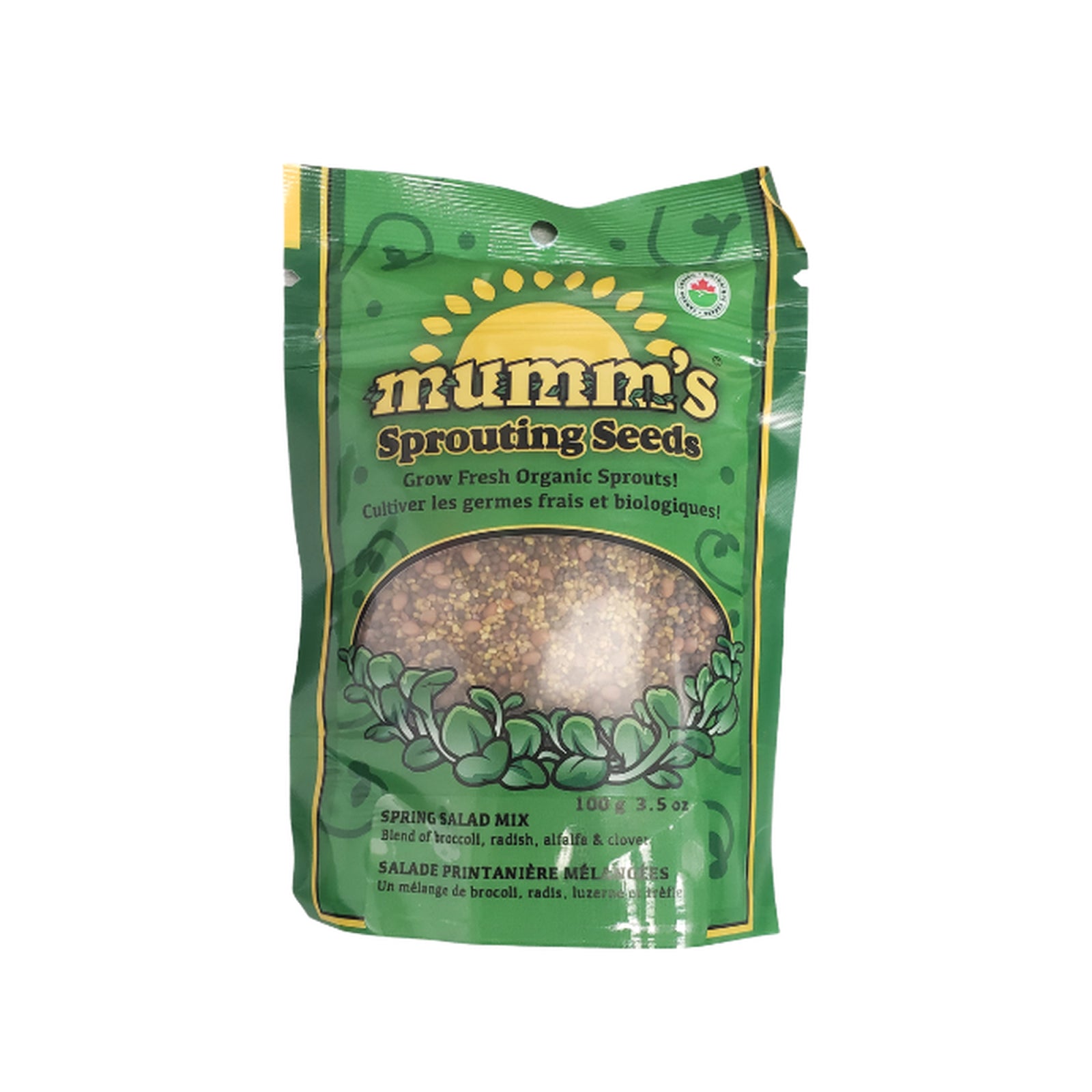 Mumm's Organic Sprouting Spring Salad Seeds 100g