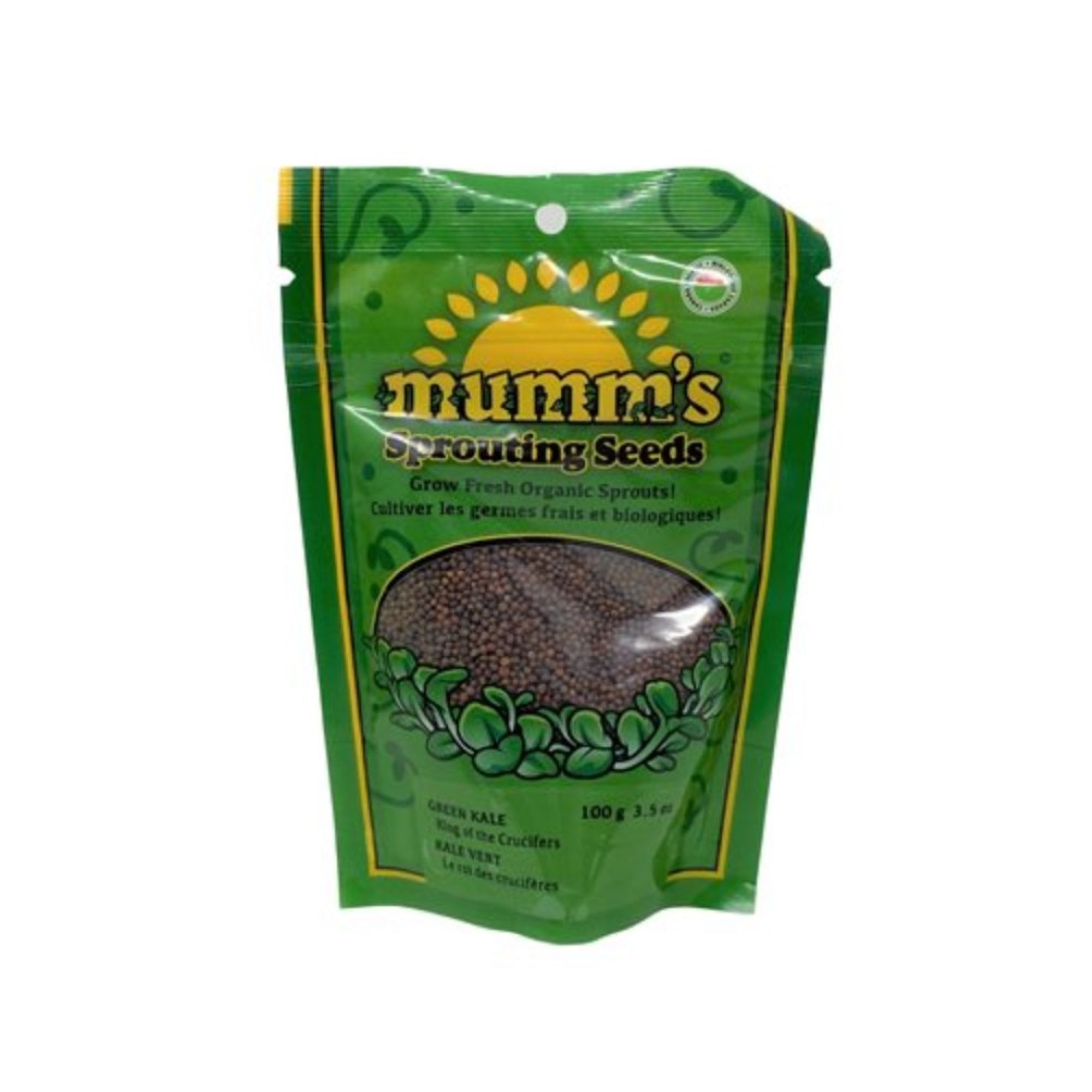 Mumm's Organic Sprouting Green Kale Seeds 100g