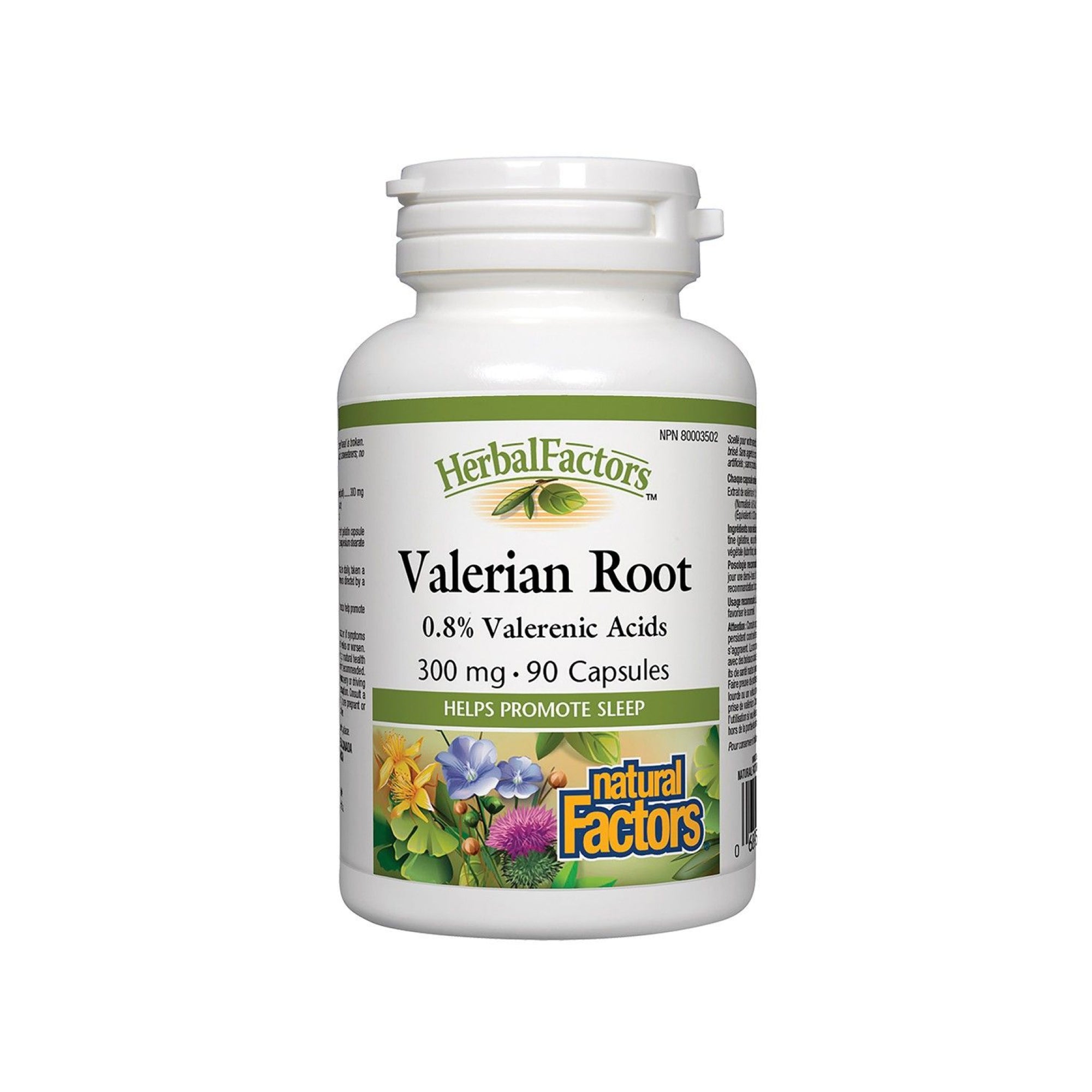 Natural Factors Herbal Factors Valerian Root 300mg 90s