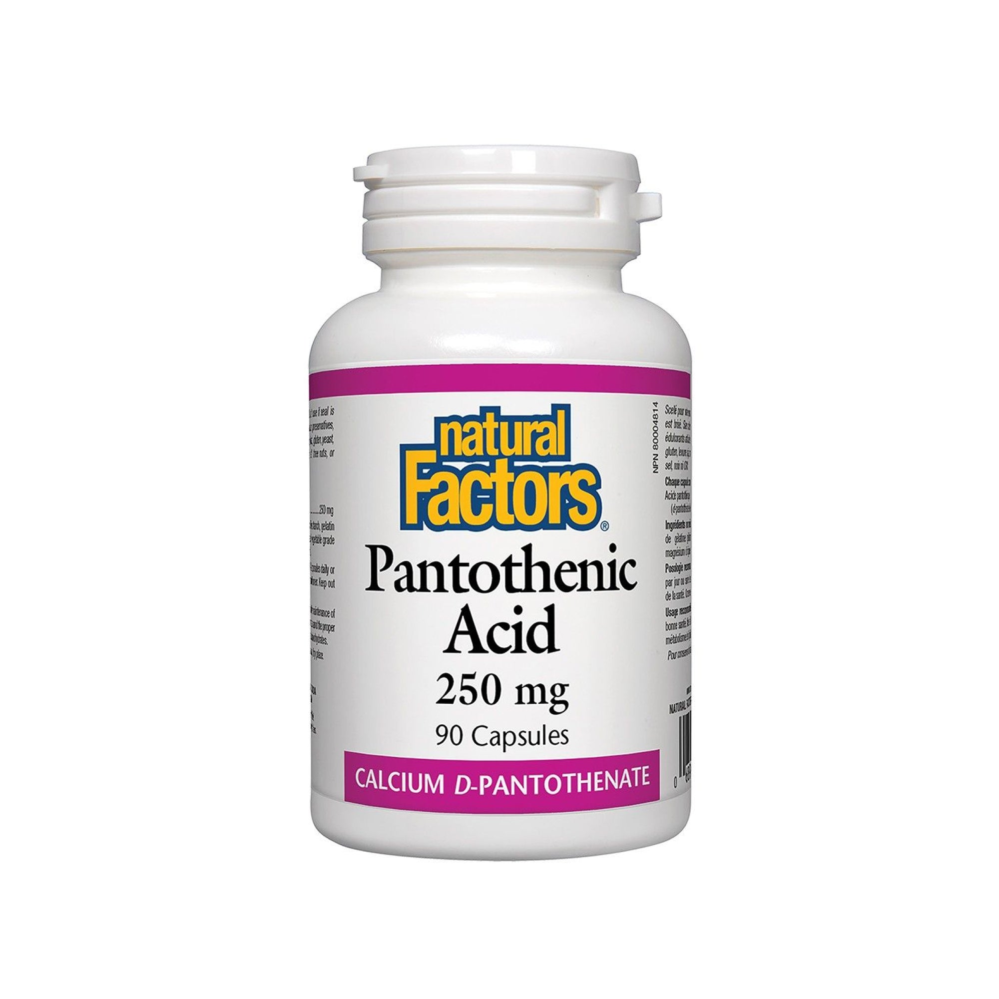 Natural Factors Pantothenic Acid 90s