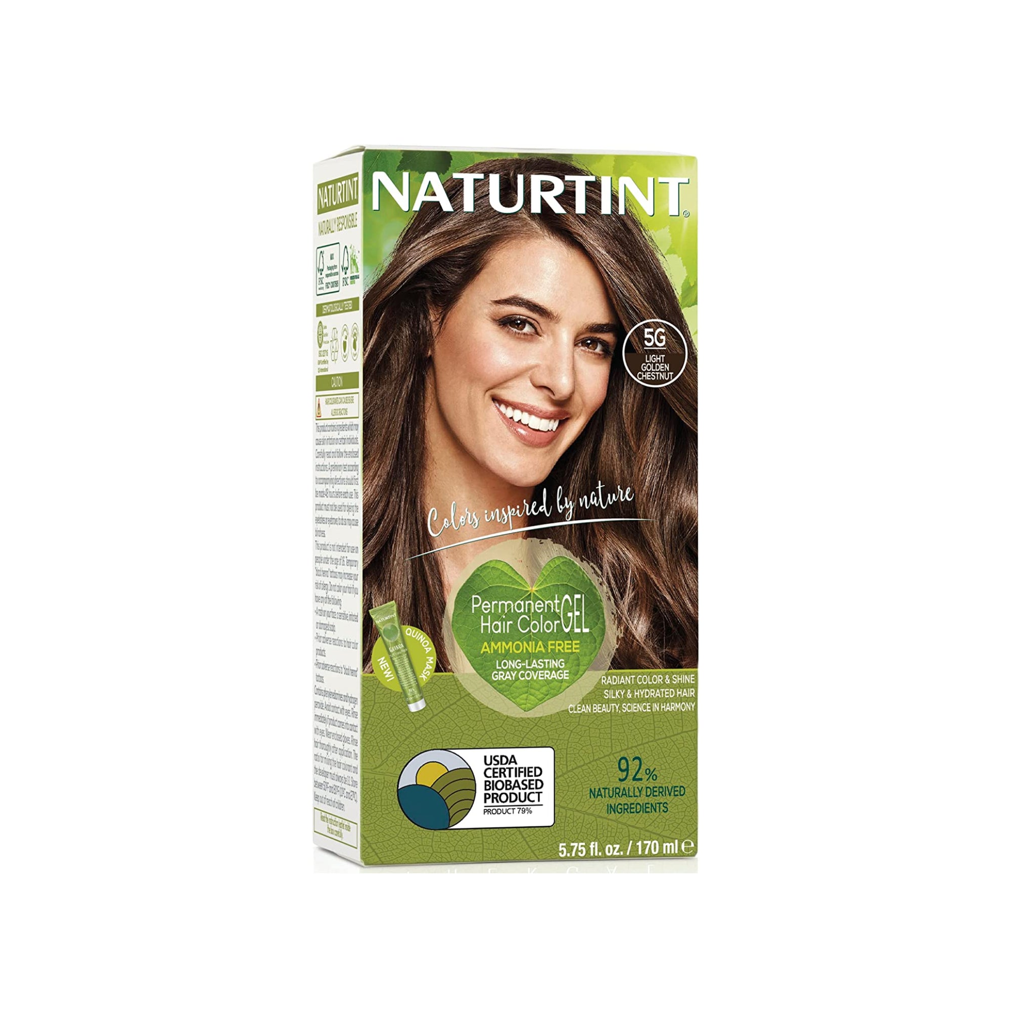 Naturtint Permanent Hair Colour 5G Light Golden Chestnut 170ml