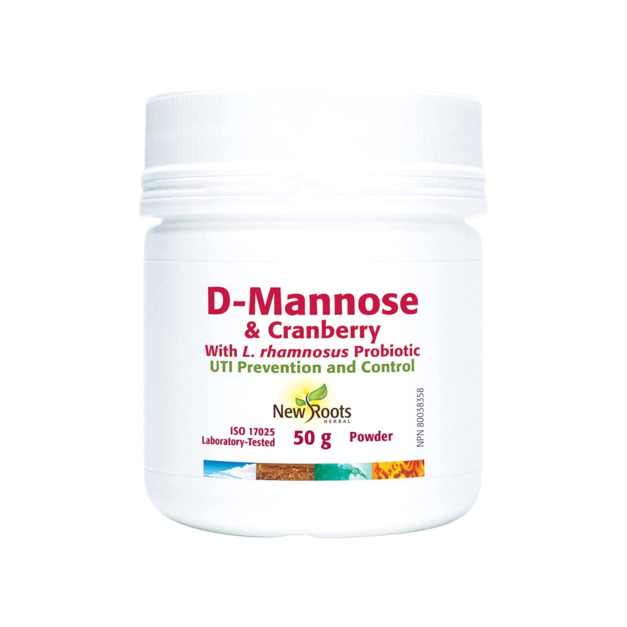 New Roots D-Mannose & Cranberry with Probiotics Powder 50g