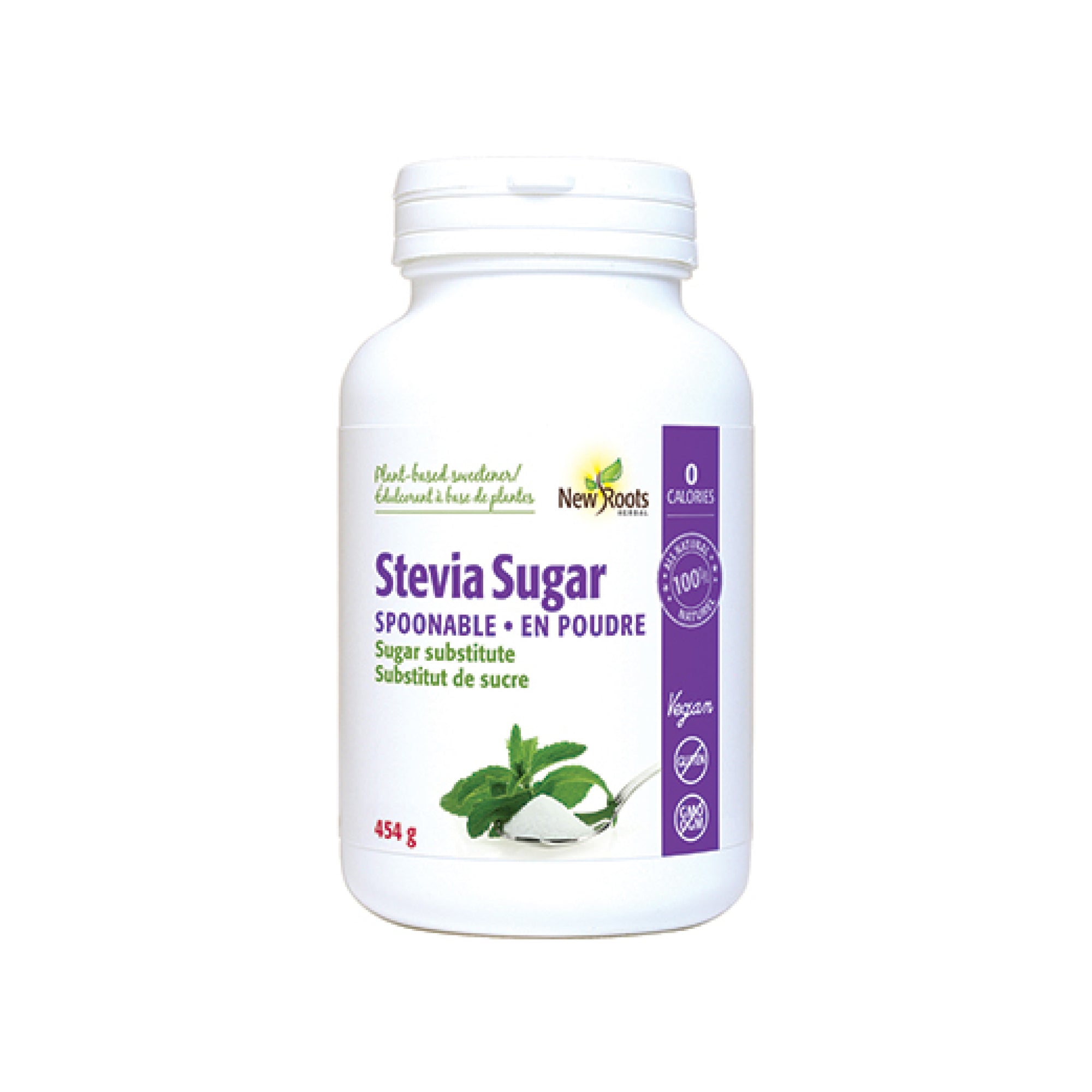 New Roots Spoonable Stevia Sugar 454g