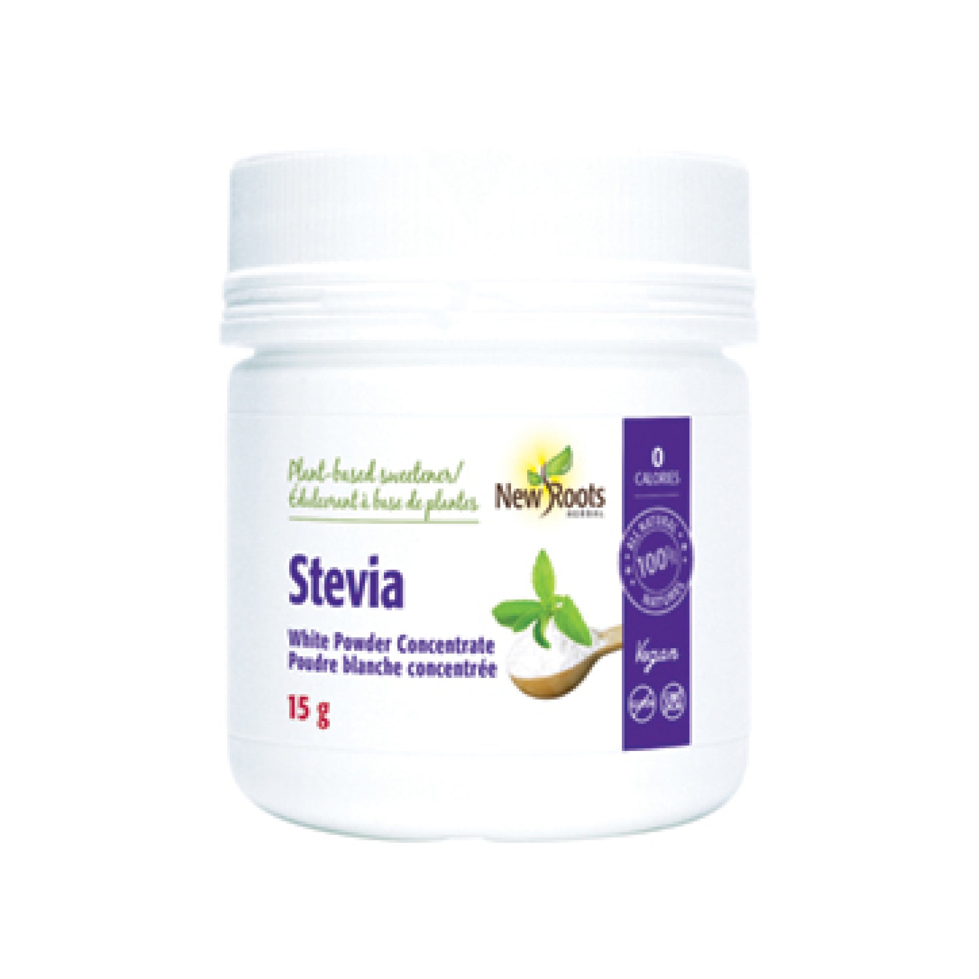 New Roots Stevia White Powder Concentrate 15g