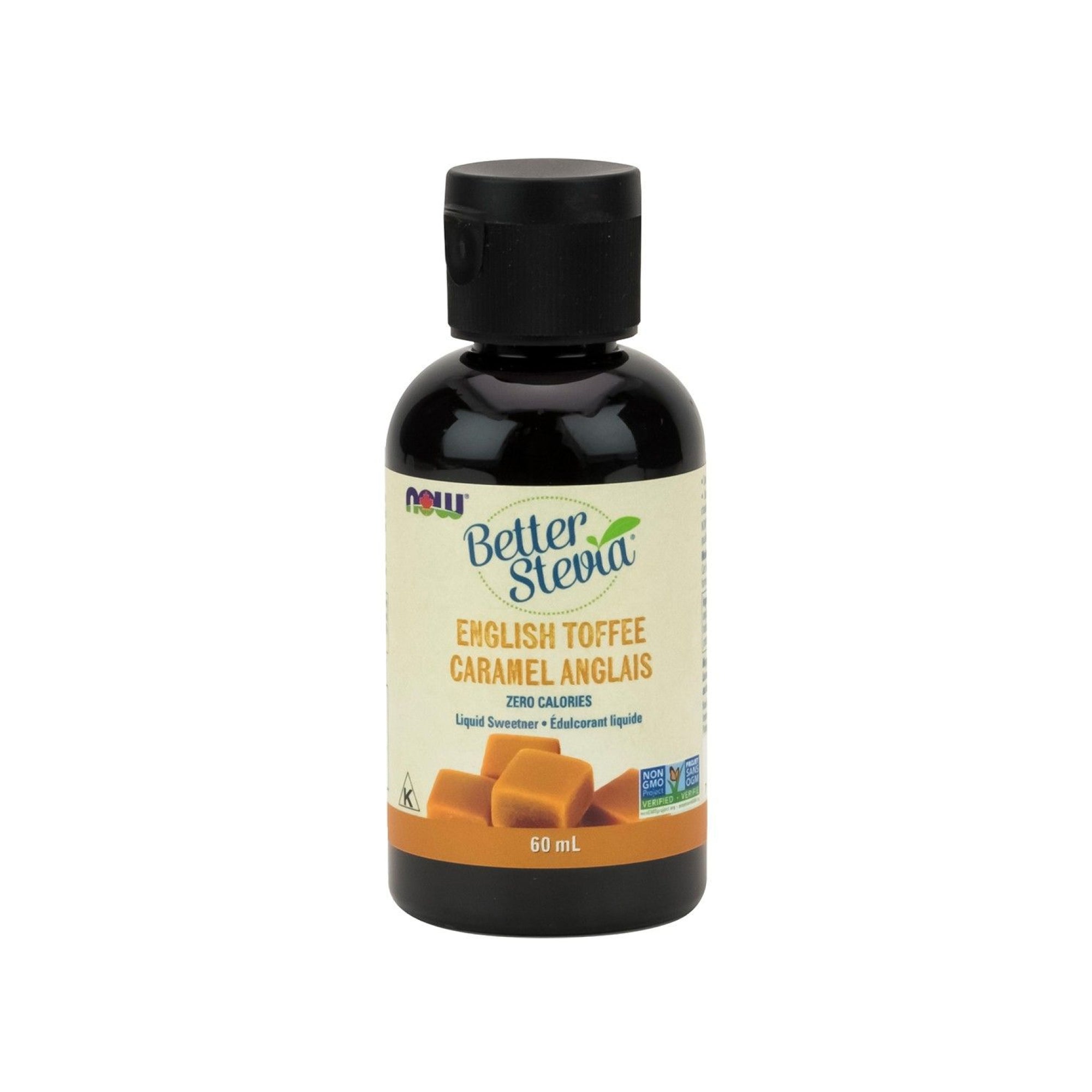 NOW BetterStevia Liquid Sweetener English Toffee Flavour 60ml