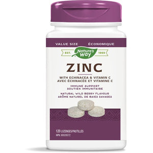 Nature's Way Zinc Lozenges with Echinacea & Vitamin C 120s (VALUE SIZE)