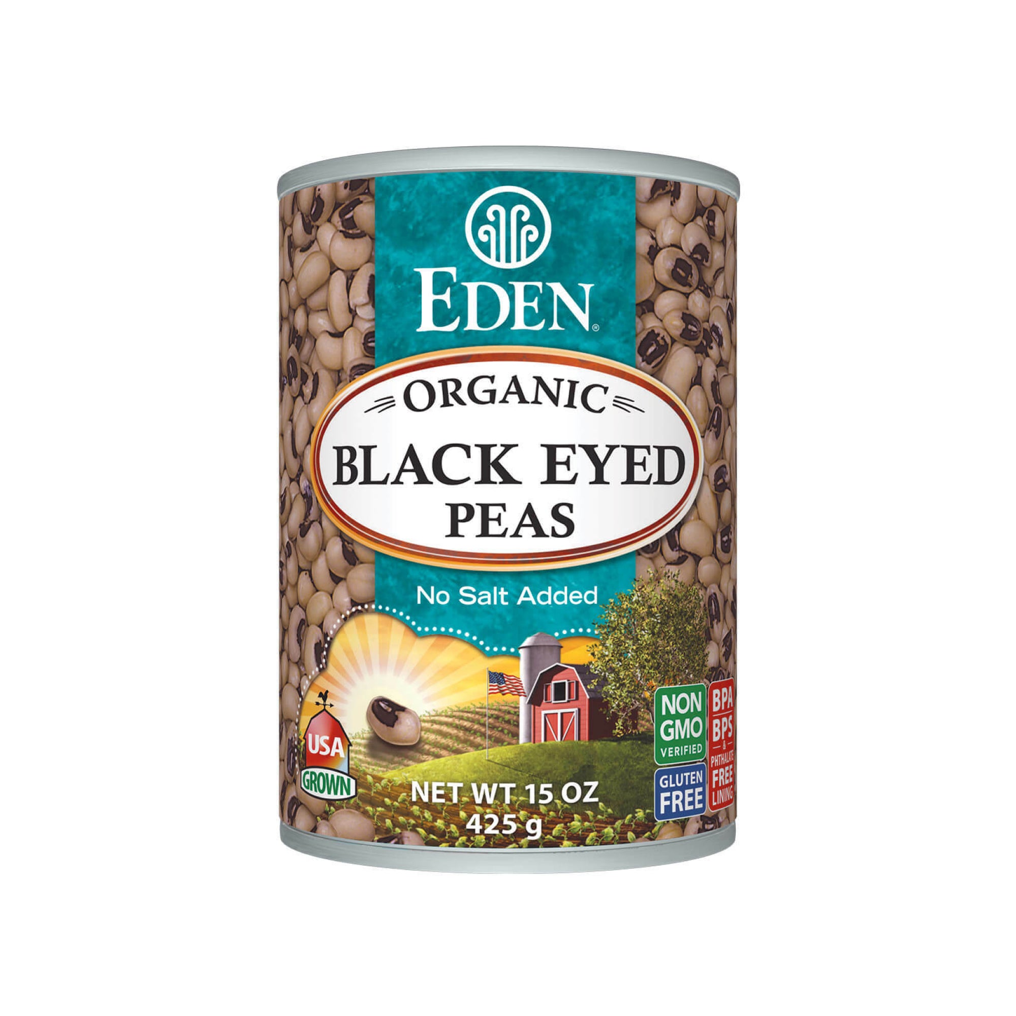 Eden Organic Black Eyed Peas 398ml